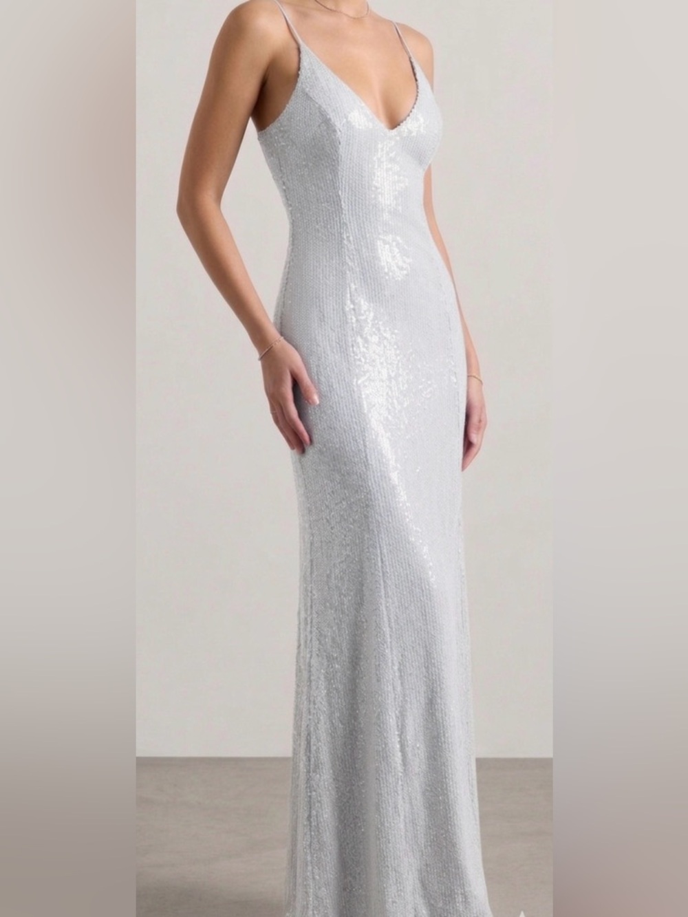 ATOIR Blue Sequin Formal Dress Special Occassion Gown Size S / AU 8